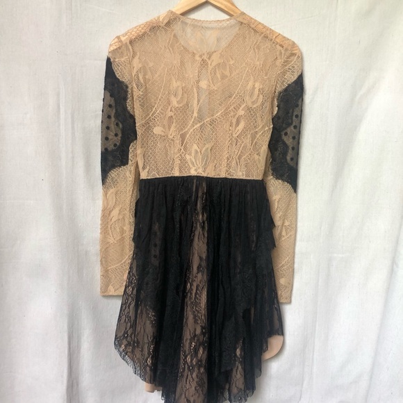 NWOT Free People Special Edition Mixed Lace Dress - Picture 3 of 7